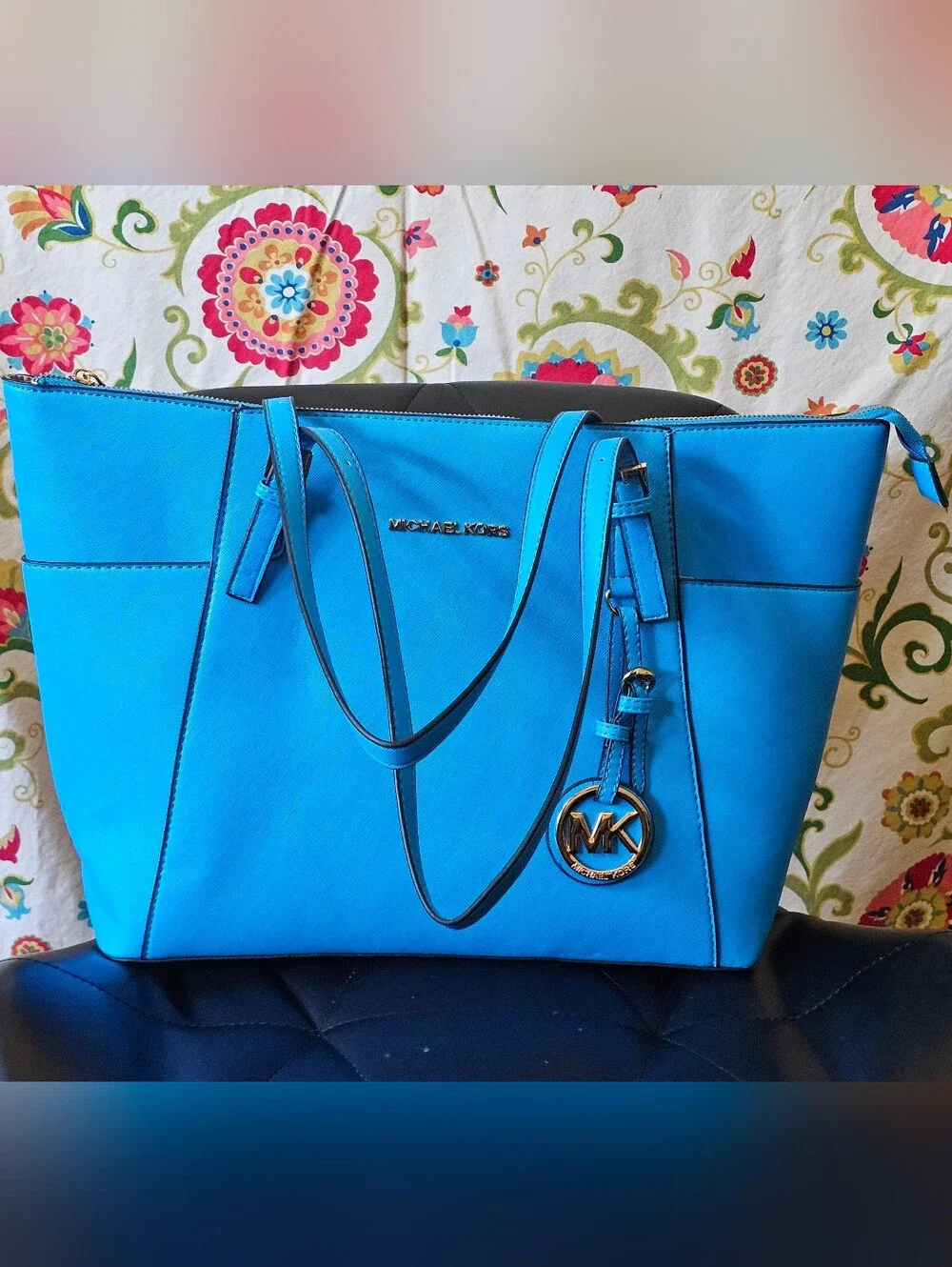 Michael Kors Turquoise Blue Tote